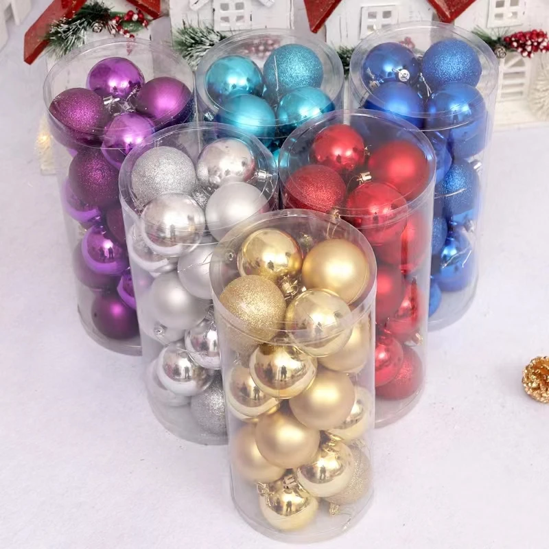 

Christmas Decorations Bright Light Ball Color Electroplating Ball Christmas Tree Pendant Set Gift Box