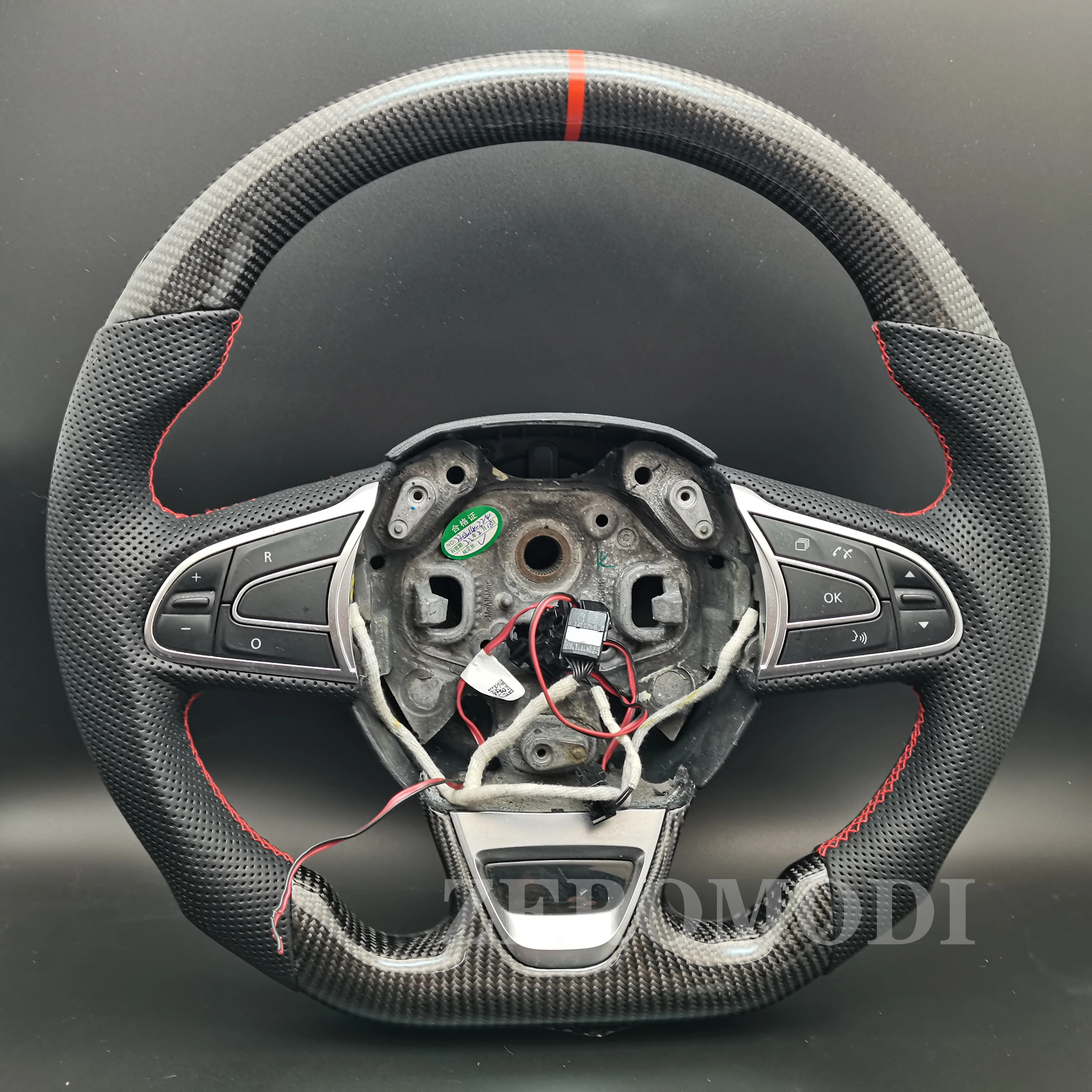 

100% New Brand Carbon Fiber Steering Wheel For Renault Talisman Captur Espace Clio Megane Koleos SM6 Samsung