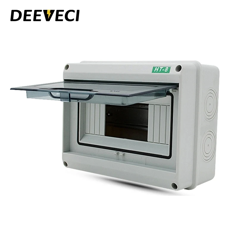 HT-5/8/12/15/18/24 Plastic Distribution Box Waterproof MCB Box Panel Installation Distribution Box Waterproof Junction Box