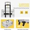 4in1 Makeup Rolling Train Case Cosmetic Organizer Box 3 Color Led Lighted Mirror 6