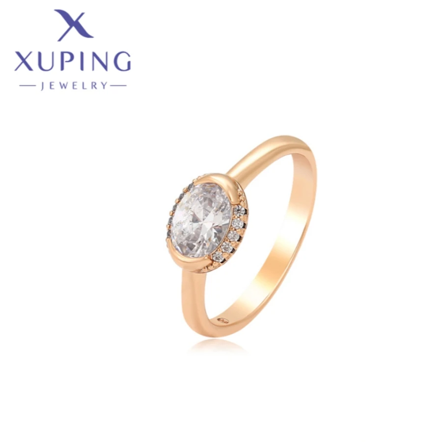 Xuping Jewelry New Exquisite Fashion Popular Style Gold Color Ring for Women Schoolgirl Unique Christmas Wedding Gift X000808311