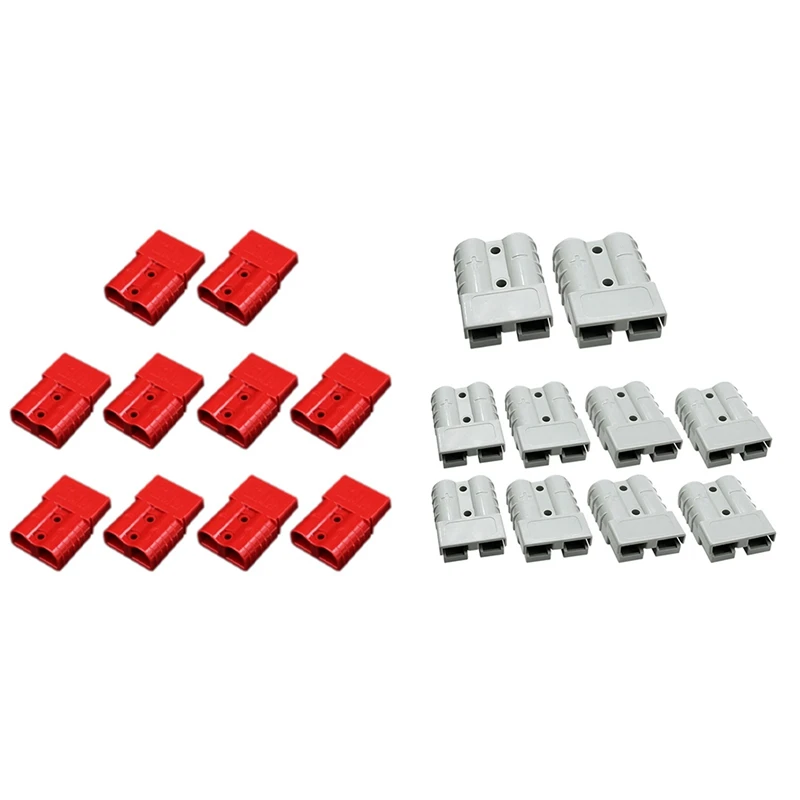 

10PCS Anderson Style Plug Connector 120A With Anderson Handle Forklift Battery Charging Quick Connectors Kit