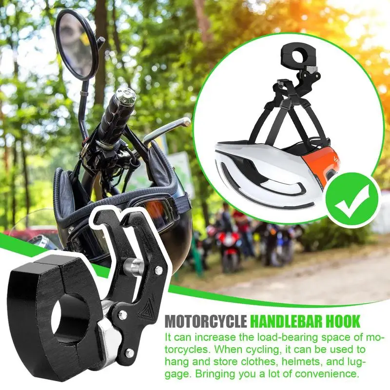 Motorcycle Handlebar Storage Hook motorcycle handlebar hook Scooter Luggage Bag Hanger Helmet Claw Hook Storage Bag Holder Aluminum Alloy