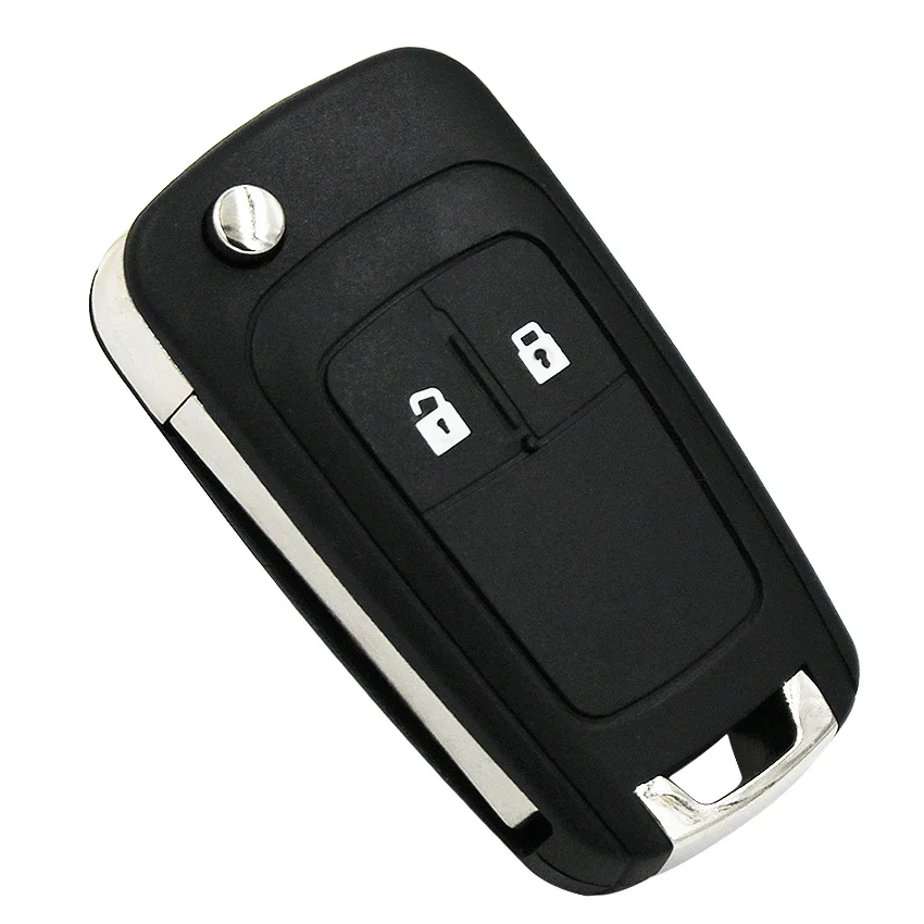 Flip Folding Remote Key Shell Fob Case 2 Buttons For Chevrolet Aveo Cruze Orlando Trax HU100 Blade