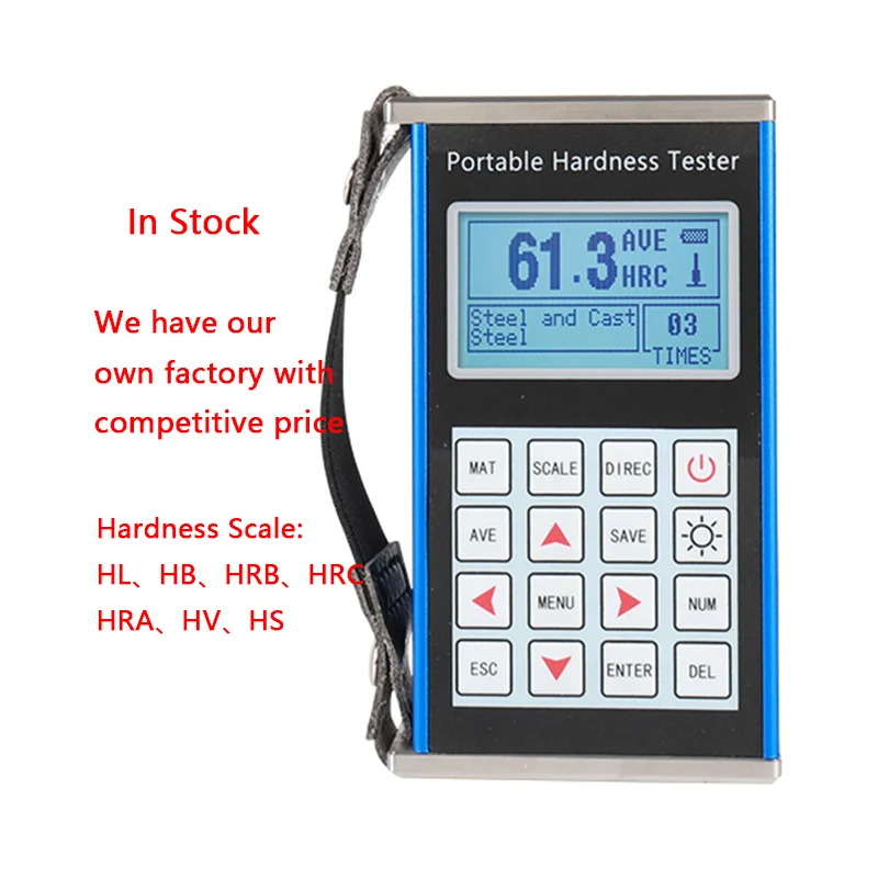 

7101 China Factory Digital Metal Hardness Tester Portable Leeb Hardness Tester Price