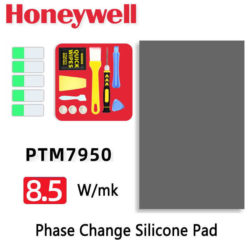 Honeywell PTM7950 8.5W Phase Change Silicone Pad Sheet Laptop Phase Change Silicone Grease CPU Thermal Conductive Paste Pad