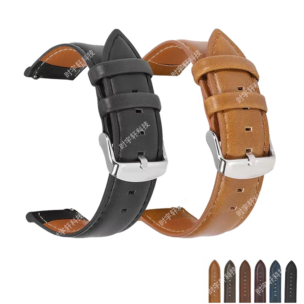 

Ремешок кожаный для Xiaomi Watch S1/ S1 Active, деловой сменный Браслет для часов Xiaomi Mi Watch, цвет 1, 2, аксессуары для часов, 22 мм