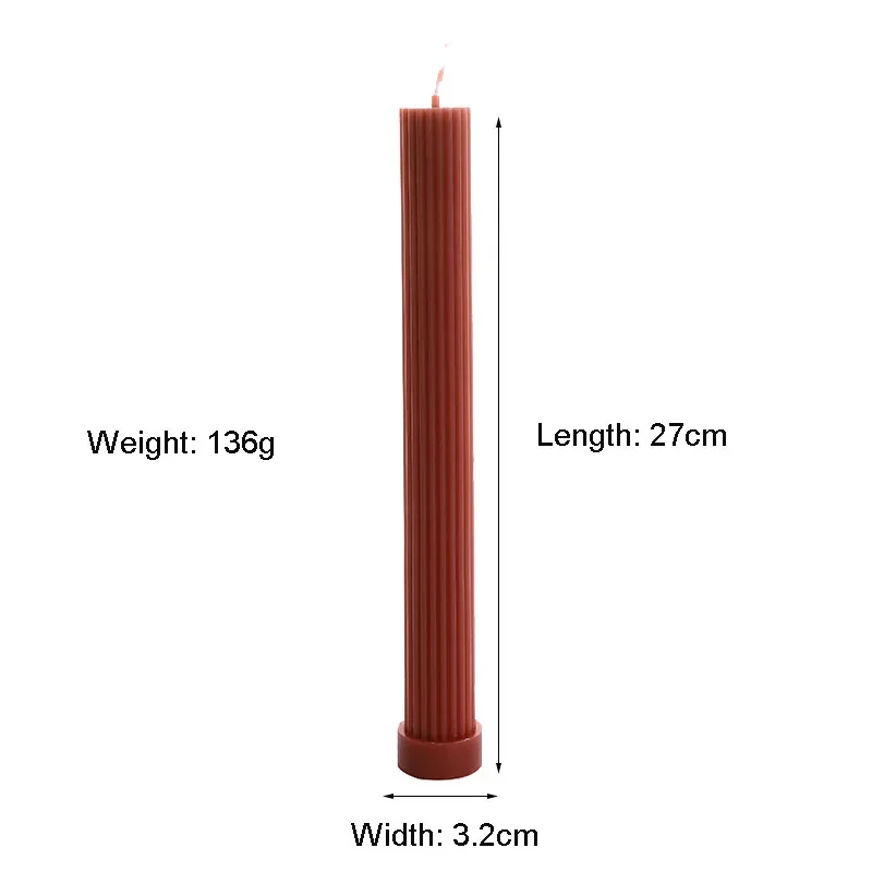 LPUSA Candele Coniche Sfumate Profumate - 25,4 Cm, Set Da 4, Senza Fumo E Antigoccia, Colore Arancione