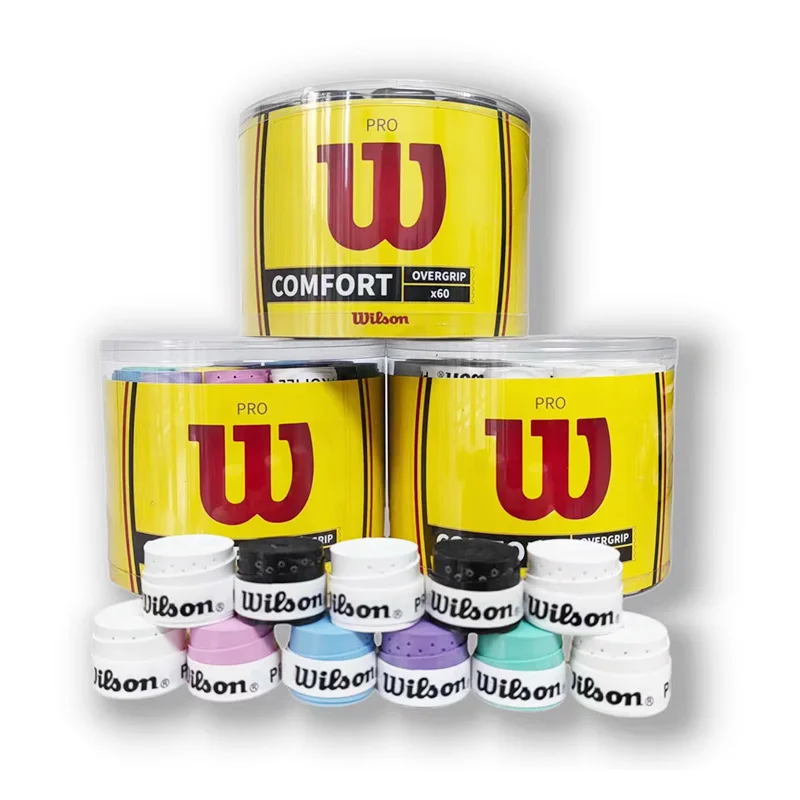 15pcs wilson Tennis Overgrip Sticky Racket Badminton Racket Grip Antislip Handle Grip Padel Tennis Sweatband Tacky Handle