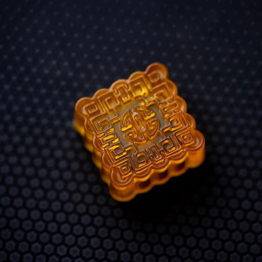 Backlit Mooncake Keycaps para Teclados Mecânicos Resina Faça Você Mesmo Ecs Key Cherry mx Axis Keycap Games - Imagem 3