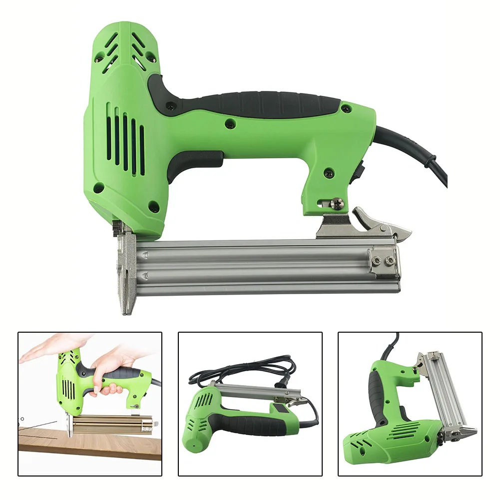

Electric Nail Gun Stapler Gun 220V Woodworking Tools Nailing Stapler Shooter Furniture Stapler Framing Tacker DIY Hand Tool