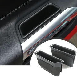 Set of 2 Car Door Storage Box Organizer Bags - Interior Enhancement Accessories (Black)