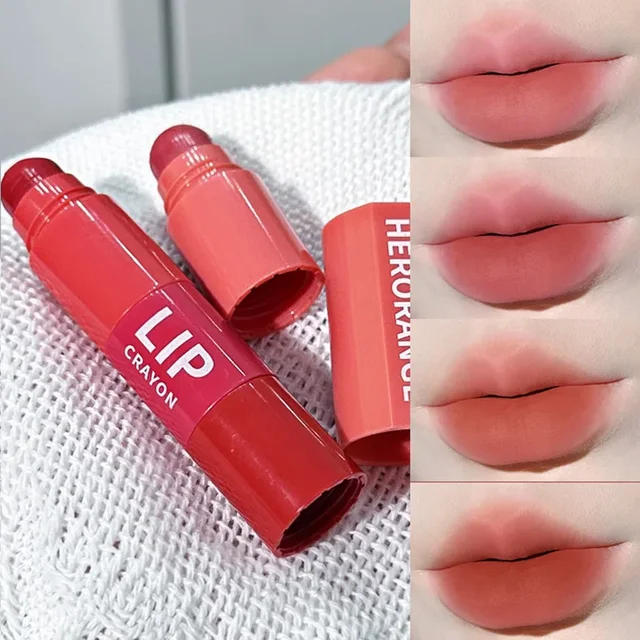 58014-057189.jpg 4 In 1 Matte Lipstick Pencil Kit Combo Velvet Sexy Red Lip Tint Non-stick Cup Multicolour Lipstick Pen Makeup Lips Cosmetic Set