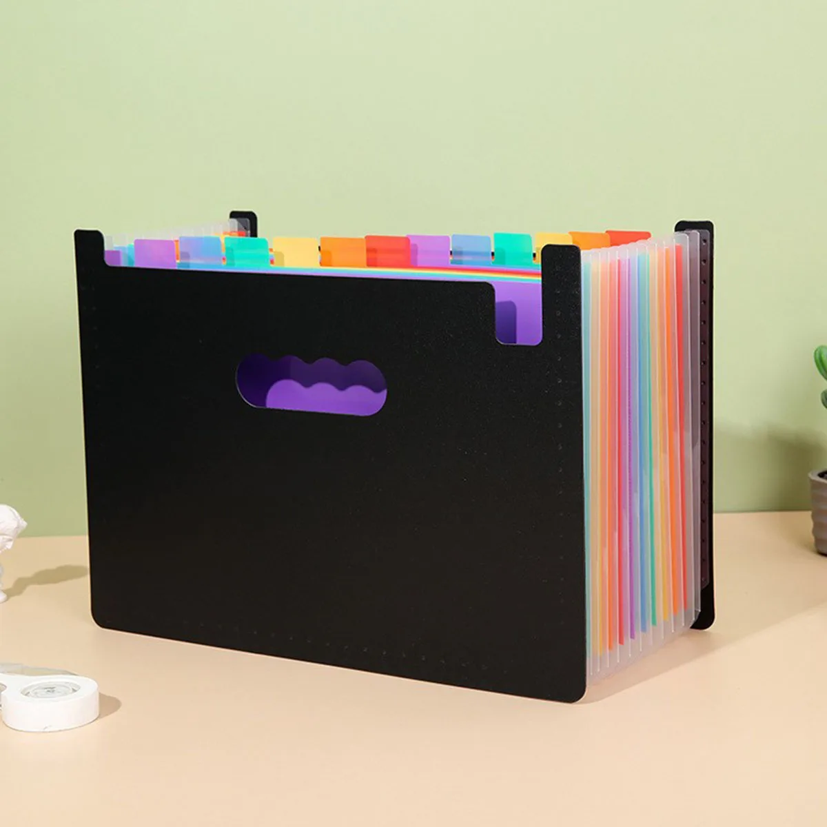 file folder organizer 12 pockets A4 size for classroom office storage organizer bag organizer