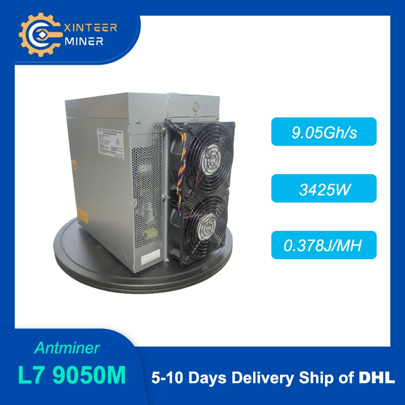 Новинка, Bitmain Antminer L7 9050M 3425W, алгоритм Scrypt, устройство для майнинга криптовалюты Dogecoin Litecoin, Asic Miner