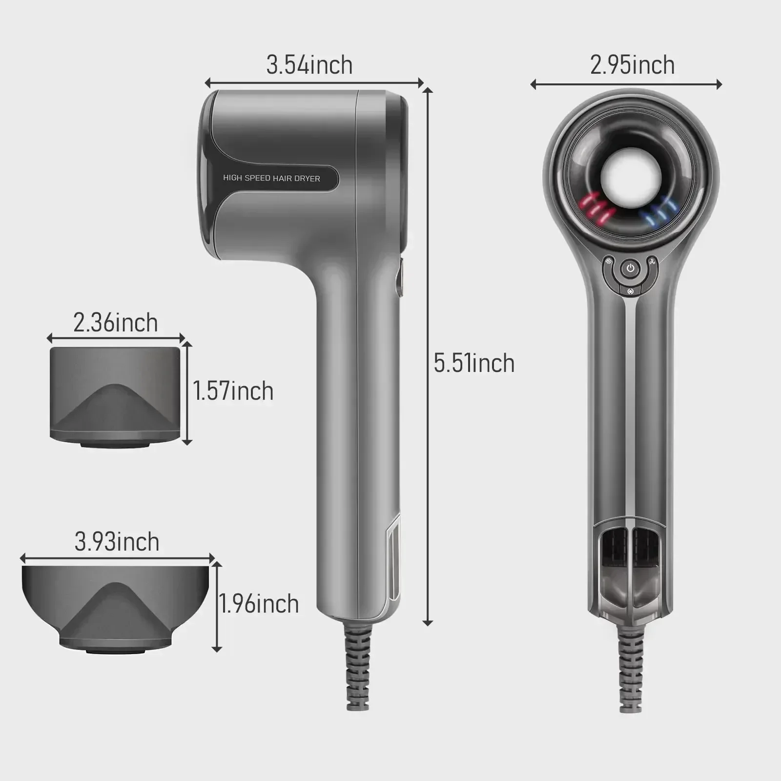 Leafless Professional 110000rpm Hair Dryer Negative Ion High Speed Electric Hair Dryer Salon Style Blower Styling Tools Powerful 3
