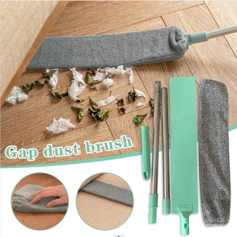 

Bedside Dust Brush Long Handle Mop Sweep Artifact Household Bed Bottom Gap Clean Fur Hair Sweeping Dusty Magic Microfibre Duster