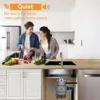 Garbage Disposal 3/4HP, Food Waste Continuous Feed, Garbage with Power Cord,Quiet Garbage,the splash guard has been redesigned 6