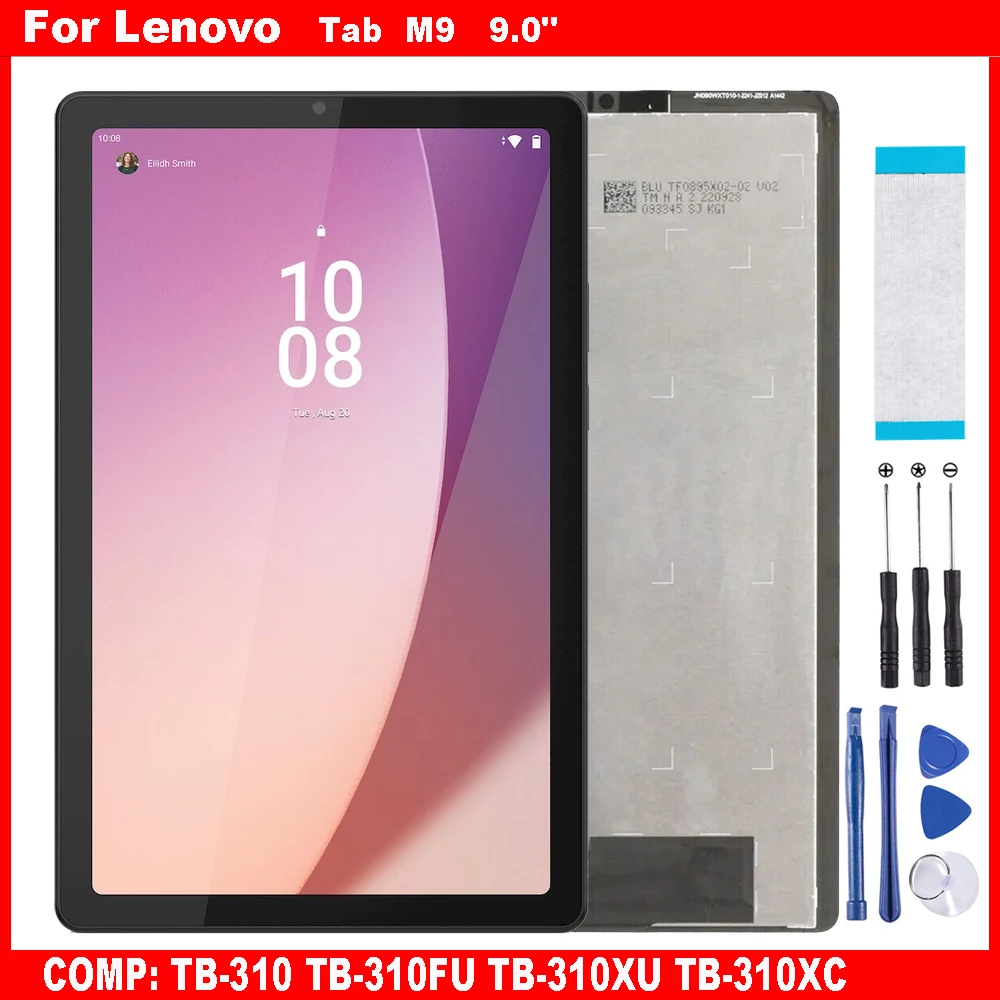 AAA For Lenovo Tab M9 TB310 TB310FU TB310XU TB310XC TB-310FU 9.0" LCD Display Touch Screen touch screen panel android tablet display lcd touch panel lcd screen Digitizer Glass Assembly