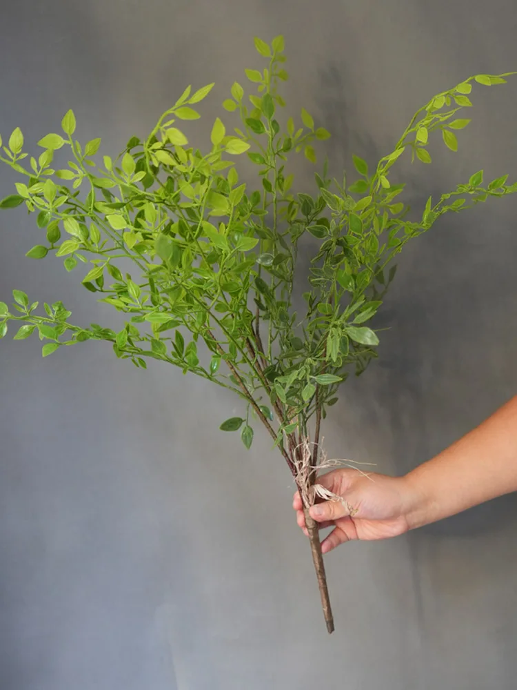 Artificial Fern Twig Plant Branches Artificial Greens Plastic Vine Fake Ivy for Decoration Home Living Room Artificial Greenery