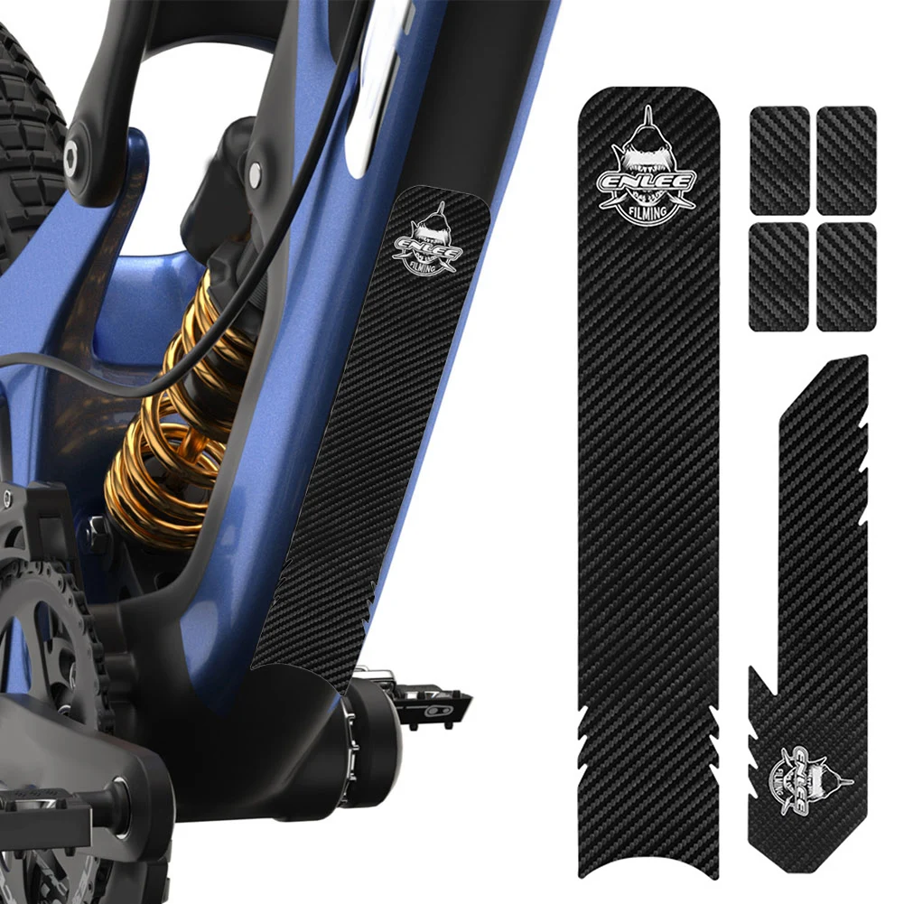 

Bike Stickers Carbon Fiber Imitation Leather Keep Your Bike Looking New Protection Revolutionary High Quality Material Druable