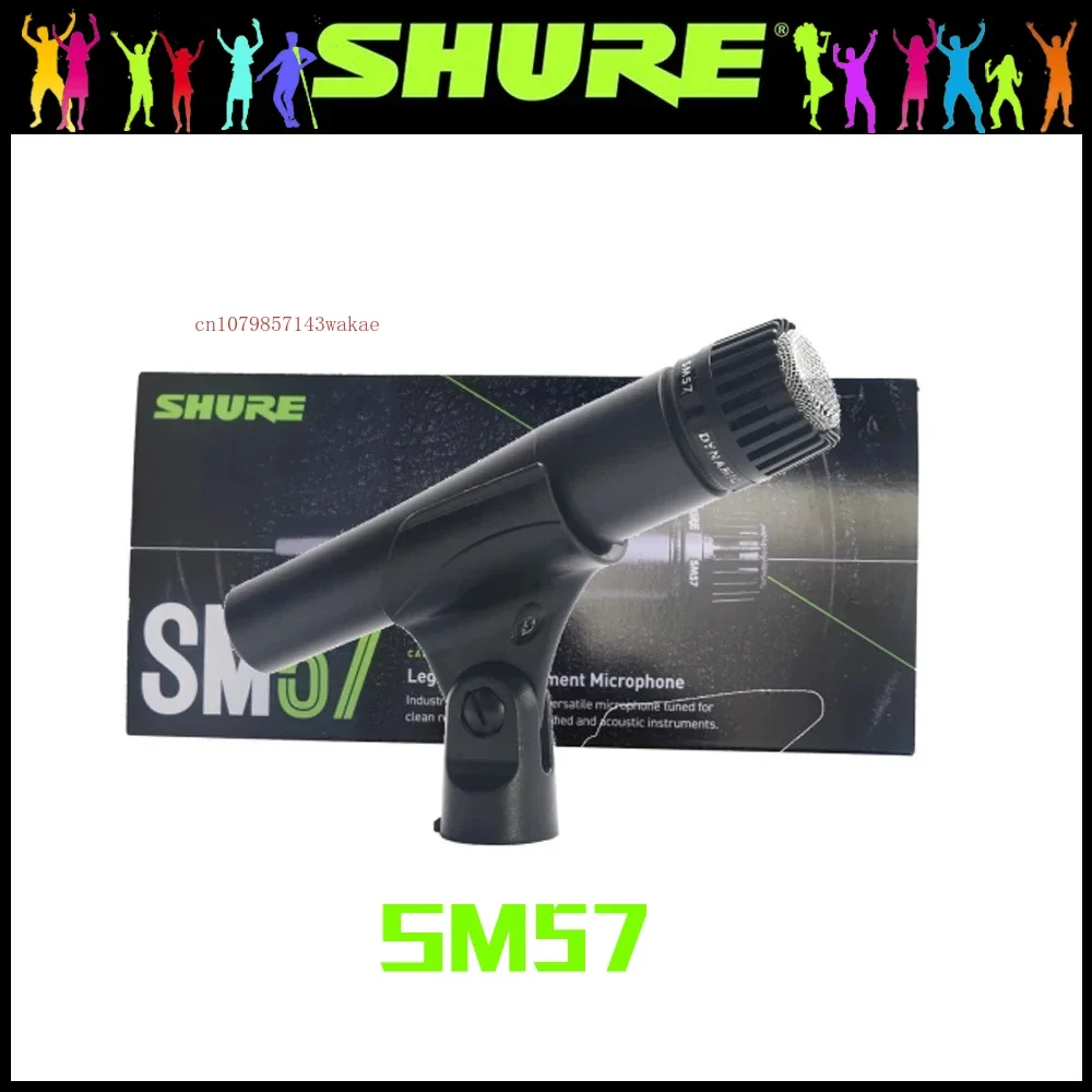 Shure Sm57 Microfono Dinamico Leggendario Professionale Cablato Palmare Cardioide Karaoke Mic Stage Studio Recording