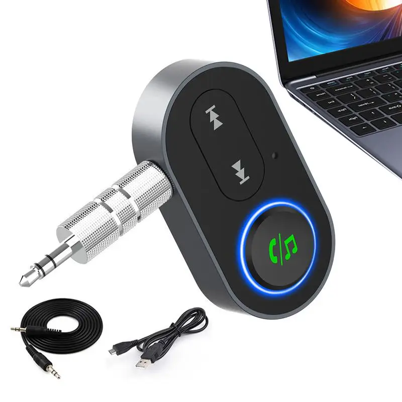 

Беспроводной приемник-передатчик Aux 3,5 мм, вспомогательный автомобильный стереоприемник, цифровое устройство двойного подключения, беспроводной аудиоприемник для