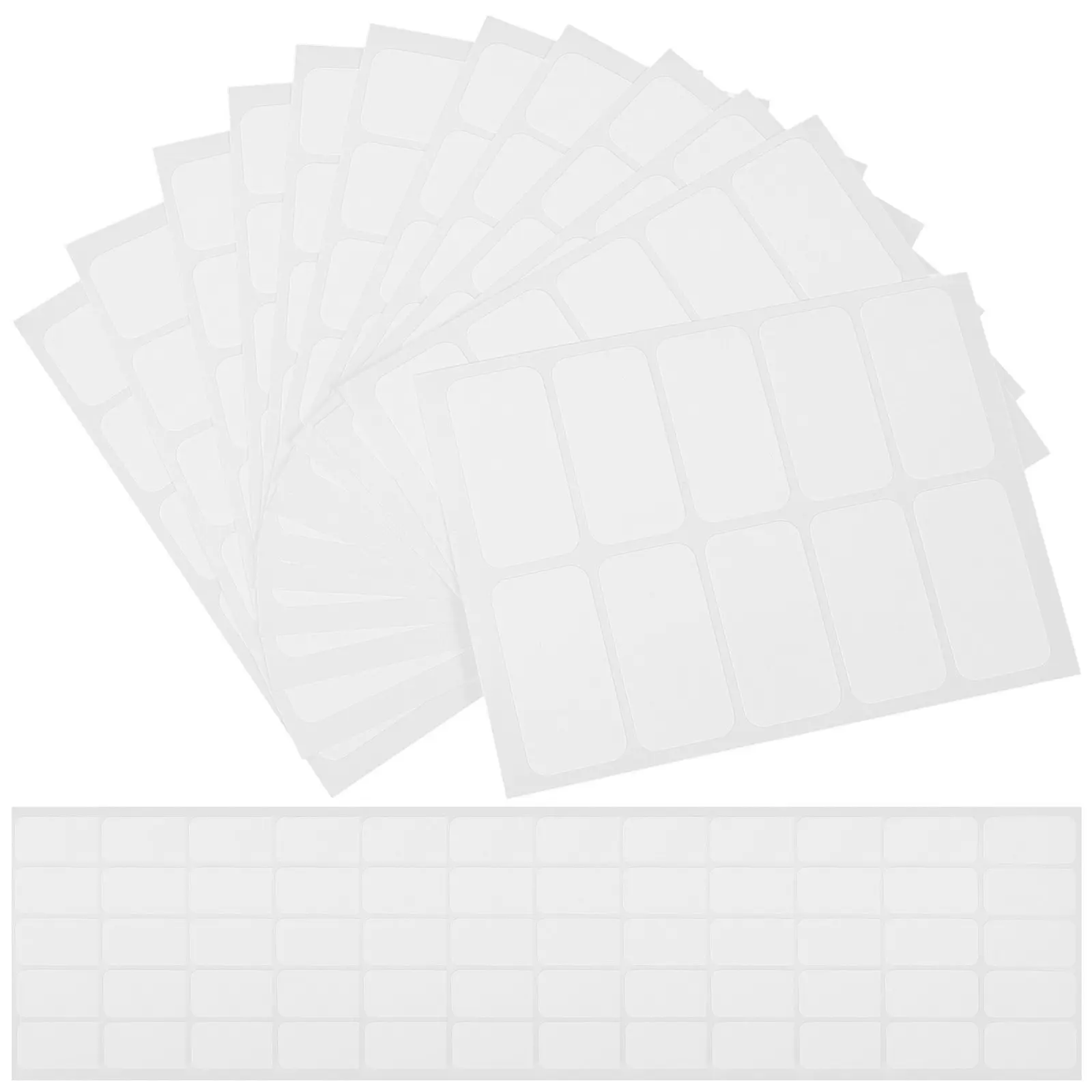 120Pcs 철제가 없는 패브릭 라벨 세탁 가능한 코팅 의류 스티커 홈 오피스용 쓰기 가능한 세탁 마커 의류 라벨