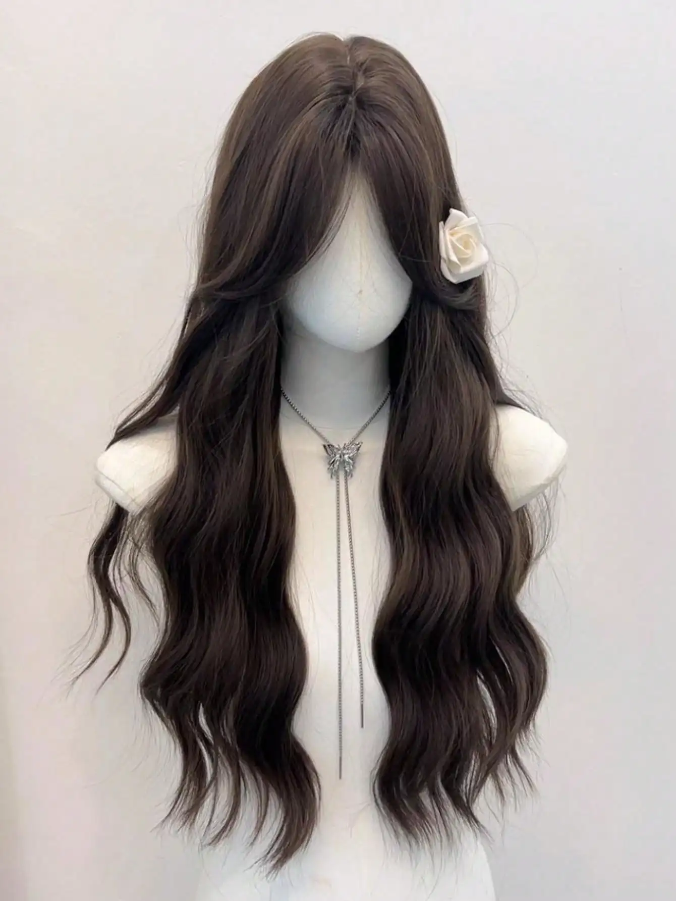 Brown Synthetic Long Curly Wig for Women