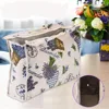 Exquisite Practical Wood Handle Woven Fabric Storage Bag for Knitting Needles Sewing Tools Yarn Organizer Knitting Organizer 2