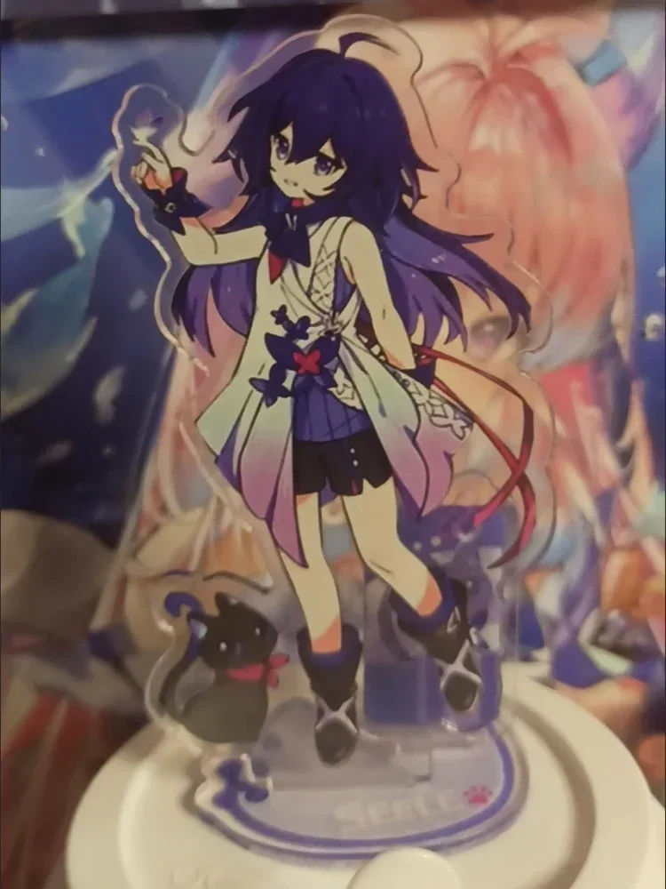 Honkai: Star Rail Acrylic Figure Stand - Blade & Kafka with Cats Desk Decor Ornament