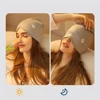 Dual Purpose Pullover Hat Eye Mask Warm Winter Wool Knitted Hat Ear Protector Windproof Caps Cold Proof Caps Sleeping Eye Mask 2