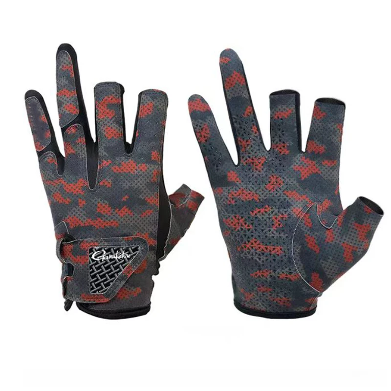 Fishing Gloves Gamakatsu Anti-slip Summer Breathable Fly Angling Cycling Sports