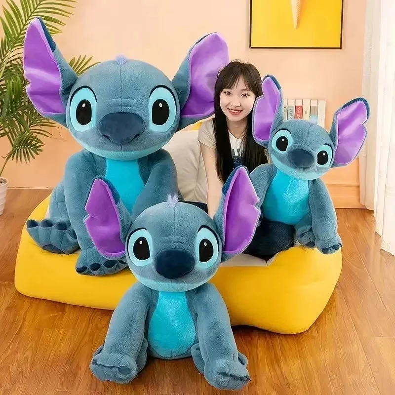 Hot Miniso Disney Giant Size Lilo&Stitch Plush Stuffed Dolls Anime Animal Sleeping Pillow Softmaterial Toys Children Xmas Gifts 5