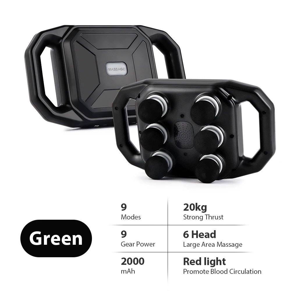 ستة رؤوس فآسيا بندقية عالية التردد الاهتزاز تدليك...