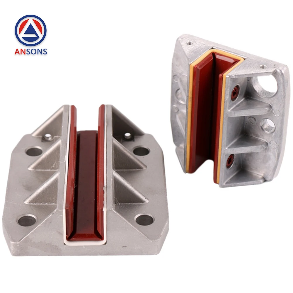 

100*10 16 140*10 16 mm S**R Elevator Counterweight Guide Shoe 5500 5200 Sliding Guide Shoe Busher Ansons Elevator Spare Parts