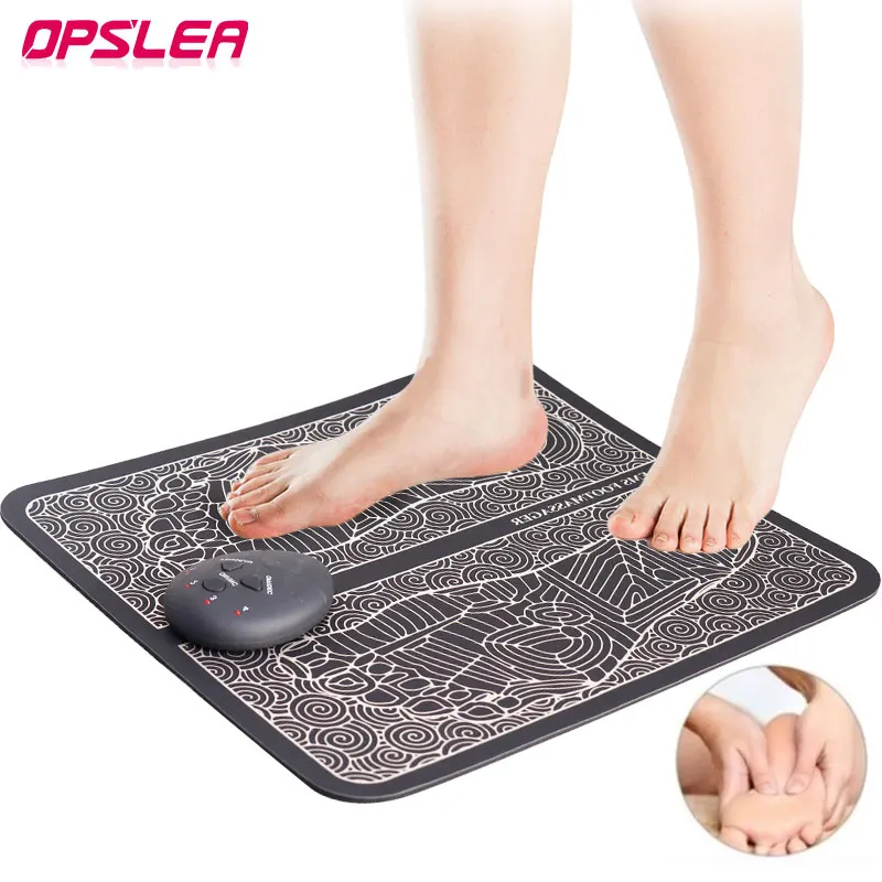 KEKOY EMS Foot Massager Pad with Romote Control, Electric USB Rechargeable  Foot Massage Mat with 8 Modes 19 Intensity Promote Blood Circulation