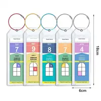 Luggage Tag Holder Waterproof Cruise Luggage Tag Set with Zip Seal Holder 10 Pcs Reusable Carnival Essentials for Document 1
