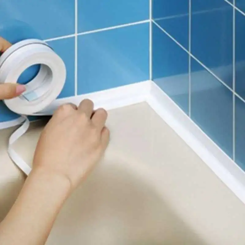 Mouldproof Tape Kitchen Mouldproof Waterproof Tape Moisture Resistant Kitchen and Bathroom Sink Joints Toilet Stickers Corner Stickers Seals