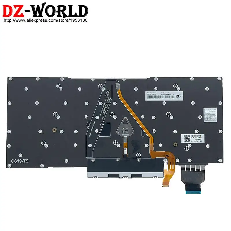 Teclado Retroiluminado para Lenovo us it de gr Cfb th ch Sws fr ee es sp is se fi Thinkpad x1 Carbono ° ° Gen Laptop Azerty - Imagem 4