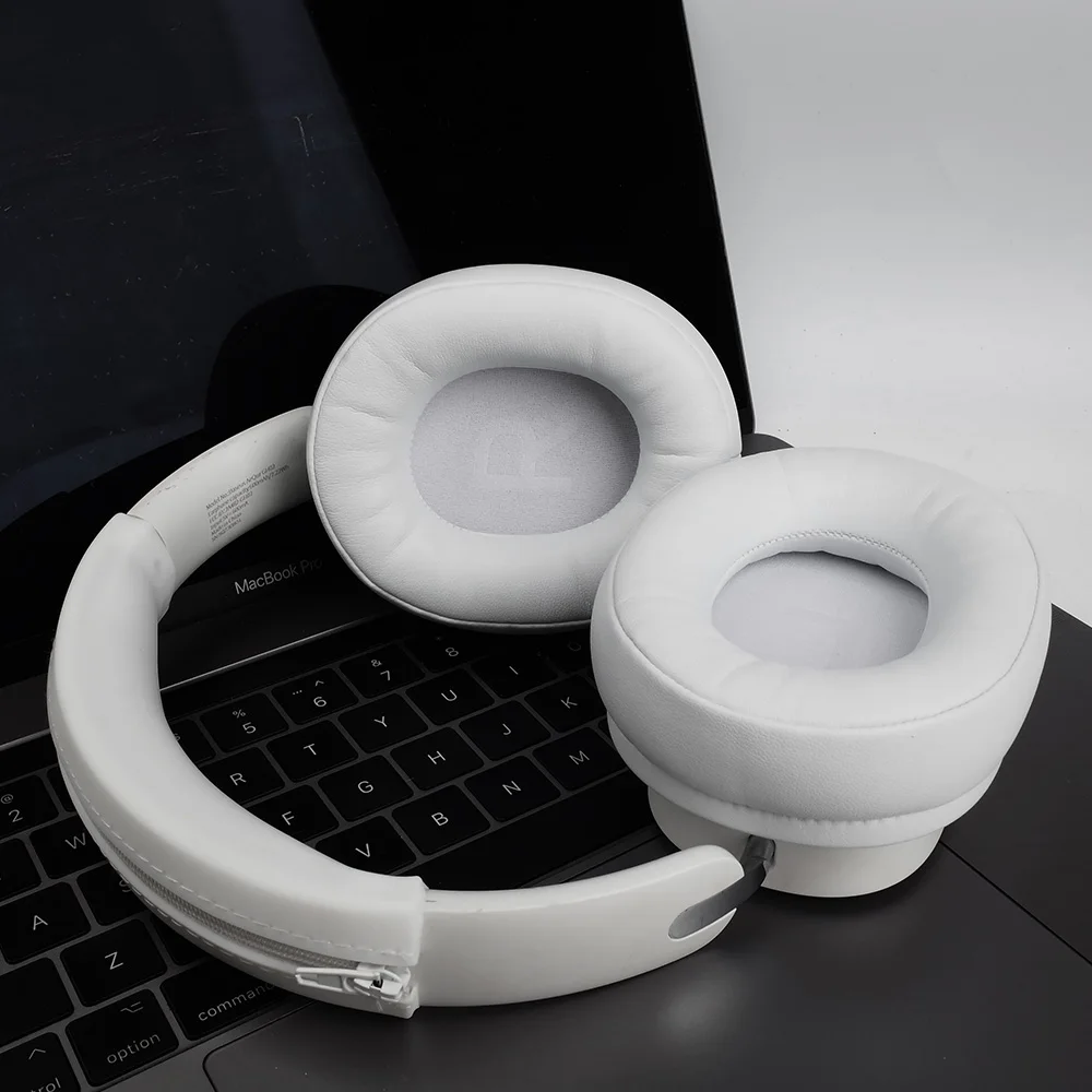Earpads for baseus GH02 White Earphone pads Gaming Wireless replacement headphones Earmuffs Mesh cloth Memory Covers Sponge