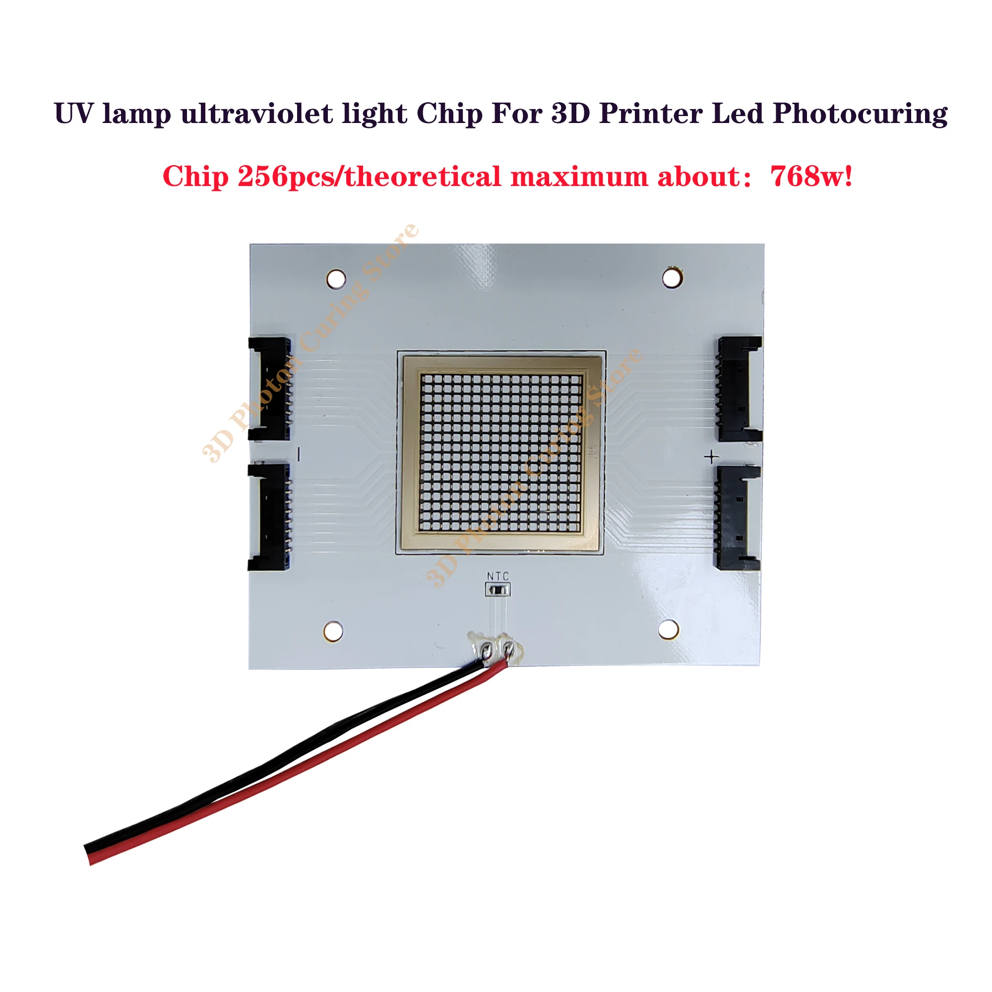 UV lamp ultraviolet light Chip For 3D Printer Led Photocuring Chip 256pcs/theoretical maximum 768w