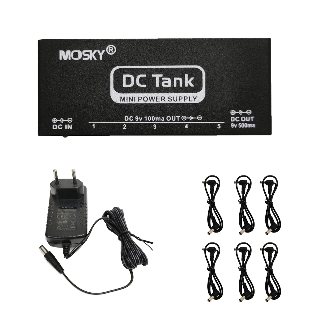 MoskyMiniDCTANK9VGuitarEffectPedalPowerSupply6Isolated