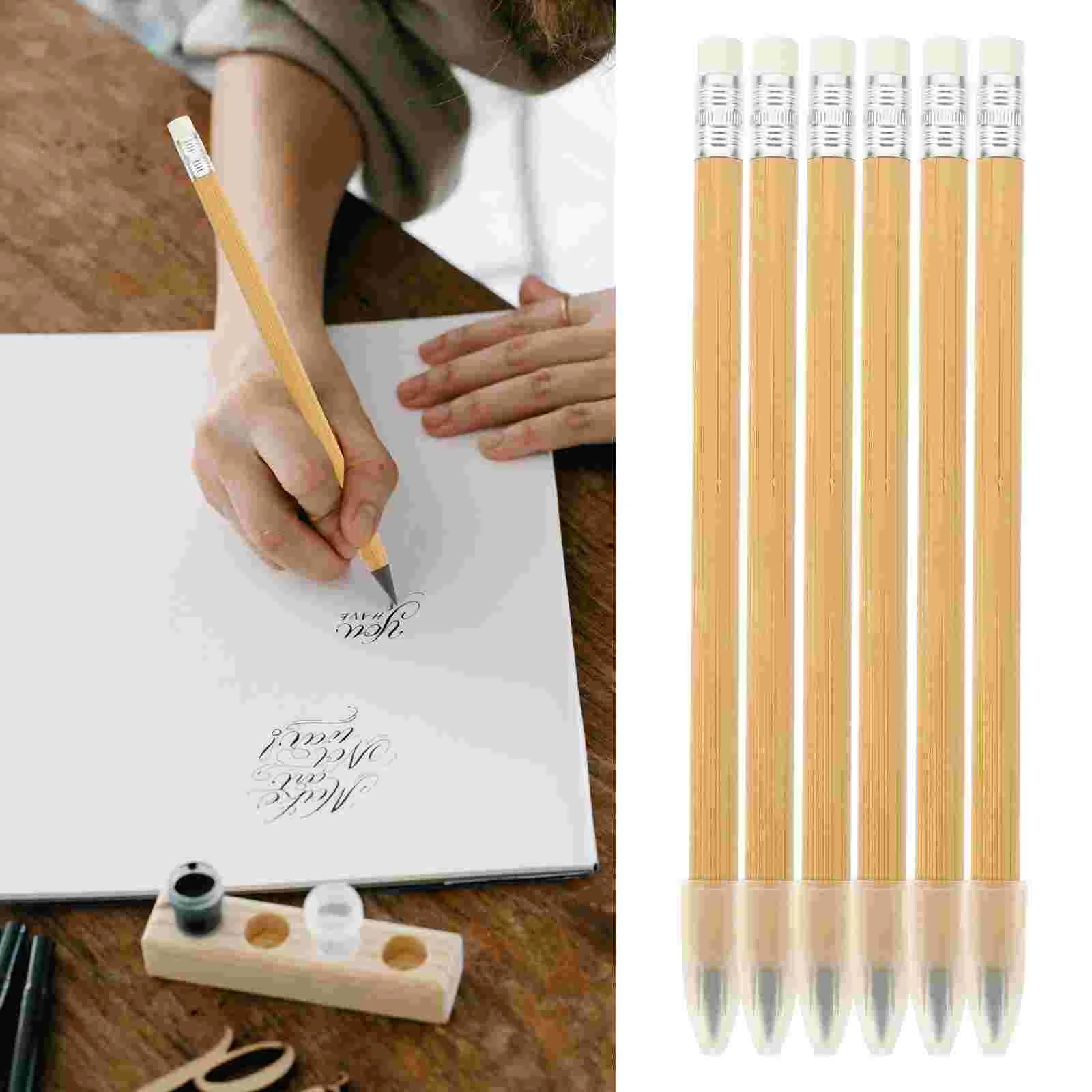 

6 Pcs Graphite Pencil Drafting Pencils Everlasting Inkless Painting Pencil Eternal Drawing