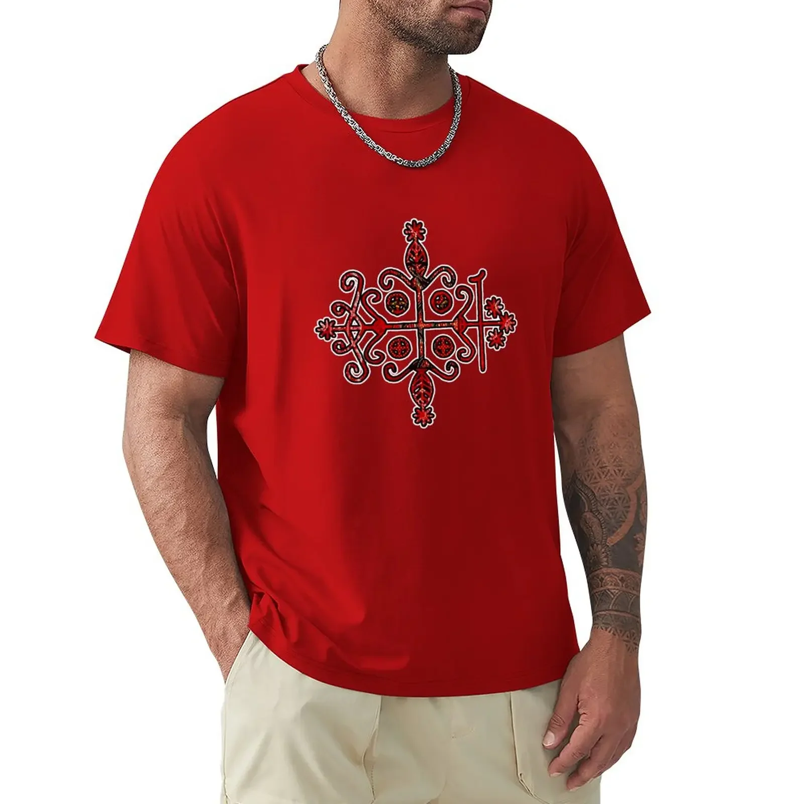Papa Legba Elegua Veve Sigil T-Shirt Aesthetic clothing oversizeds for a boy men graphic t shirts