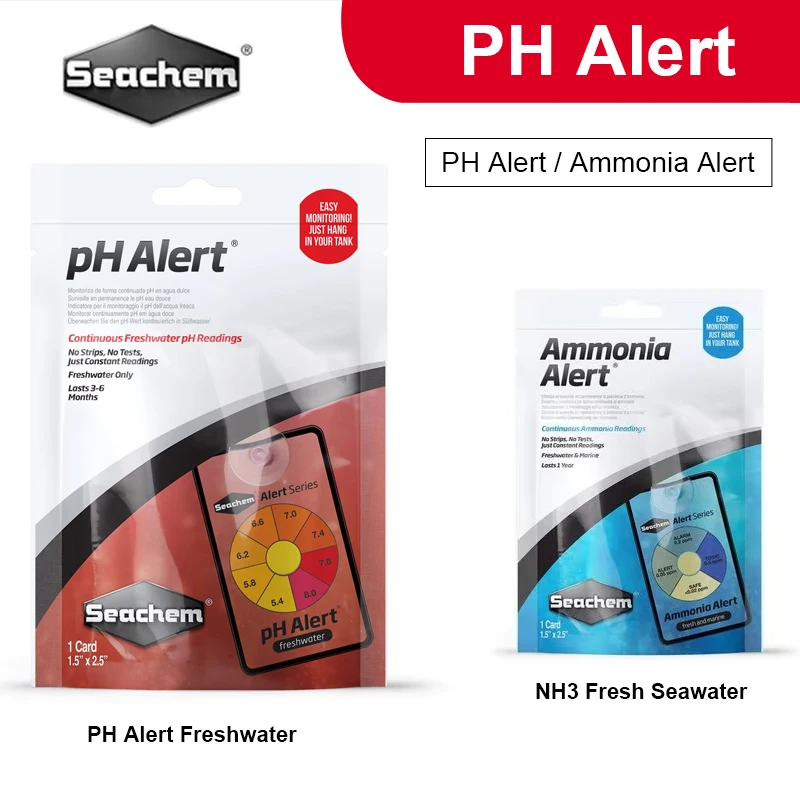 Seachem Water Testing PH Alert Ammonia Alert NH3