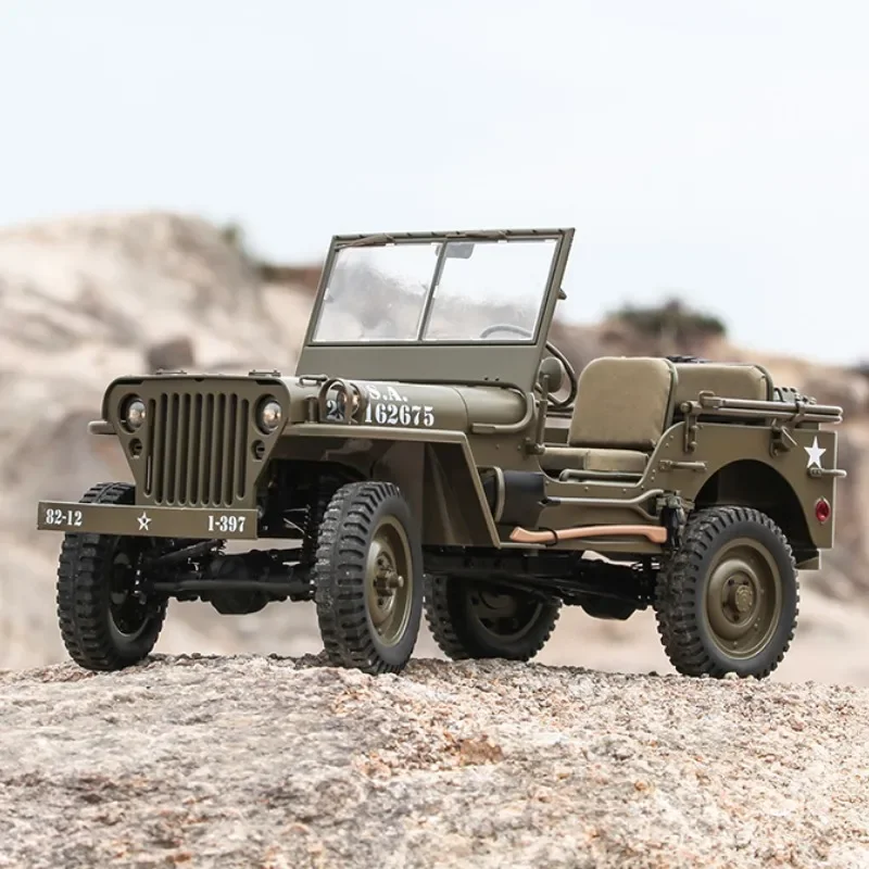 Fms 1:6 Full Scale Willis Climbers Large Scale Rc Wwii Military Simulation Model Vehicle Used Remote Control Climbing Vehicle 3