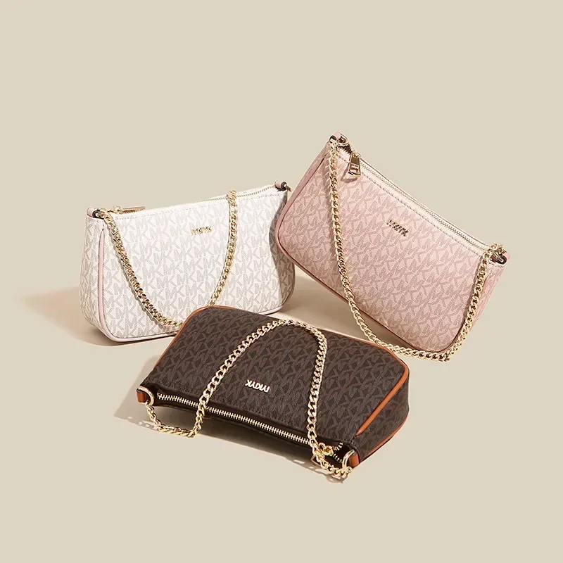 

Mjk's trendy and fashionable brand, Old Flower Handheld Chain Underarm Bag, High Quality Retro Luxury One Shoulder Crossbody Bag