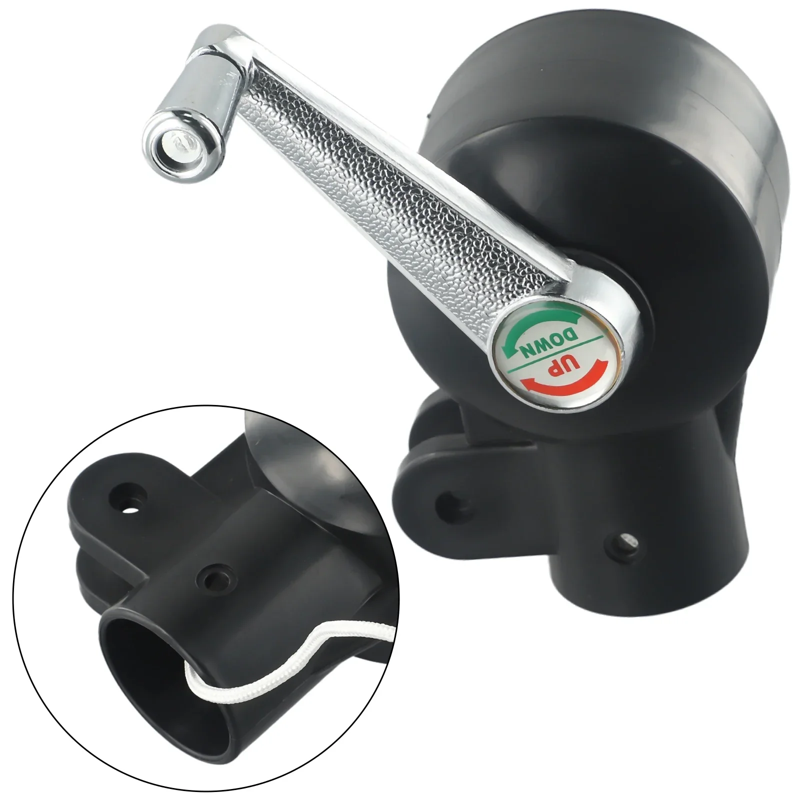 Patio Umbrella Crank Handle Metal/Plastic Crank Handle Heavy Duty Replace Umbrella Holder Spare Parts