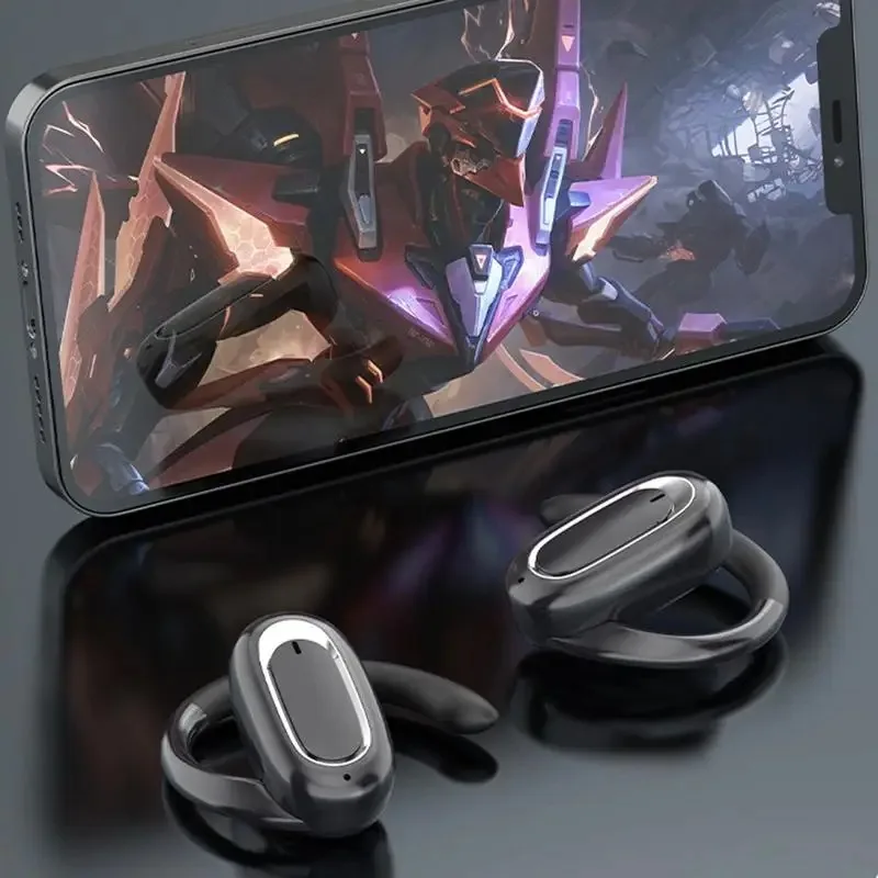 Wireless Ear Clip Bone Conduction Headphones Wireless  Blutooth 5.3 Mini Headset Clip Earbuds Sport Running Earring Earphone